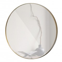 ROUND MIRROR METAL GOLD 80 